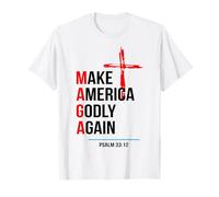 Make America Godly Again Psaume 33 12 T-Shirt