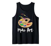 Make Art Love Palette T-Shirts drôles pour Femmes Artist Love Débardeur