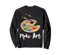 Make Art Love Palette T-Shirts drôles pour Femmes Artist Love Sweatshirt