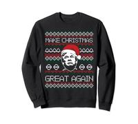 Make Christmas Great Again Chemise de Noël Ugly Christmas Donald Trump Sweatshirt