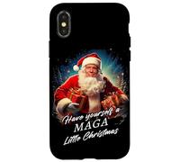 Make Christmas Great Again - Trump Santa Funny Graphic Coque pour iPhone X/XS