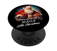 Make Christmas Great Again - Trump Santa Funny Graphic PopSockets PopGrip Adhésif