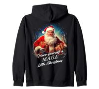 Make Christmas Great Again - Trump Santa Funny Graphic Sweat à Capuche
