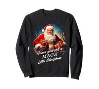 Make Christmas Great Again - Trump Santa Funny Graphic Sweatshirt