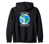 Make Earth Great Again Planète Terre Globe Earth Day Design Sweat à Capuche