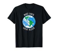 Make Earth Great Again Planète Terre Globe Earth Day Design T-Shirt