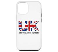 Make Free Speech Free Again: UK Flag Conservative Coque pour iPhone 12/12 Pro