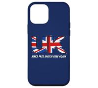 Make Free Speech Free Again: UK Flag Conservative Coque pour iPhone 12 Mini