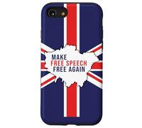 Make Free Speech Free Again: UK Flag Conservative Coque pour iPhone SE (2020) / 7/8