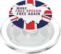 Make Free Speech Free Again: UK Flag Conservative PopSockets PopGrip pour MagSafe