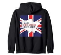 Make Free Speech Free Again: UK Flag Conservative Sweat à Capuche