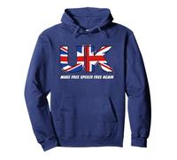 Make Free Speech Free Again: UK Flag Conservative Sweat à Capuche