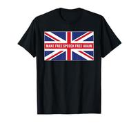 Make Free Speech Free Again: UK Flag Conservative T-Shirt