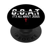 Make Heaven Crowded It's All About Jesus God Over All Things PopSockets PopGrip Adhésif