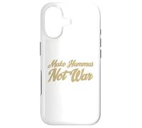 Make Hummus Not War - Peace Middle East Foodie Vegan Coque pour iPhone 17