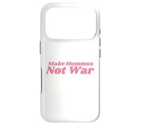 Make Hummus Not War - Peace Middle East Foodie Vegan Coque pour iPhone 17 Pro