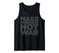 Make Hummus Not War - Peace Middle East Foodie Vegan Débardeur