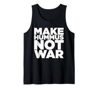 Make Hummus Not War - Peace Middle East Foodie Vegan Débardeur