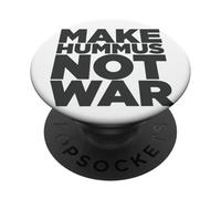 Make Hummus Not War - Peace Middle East Foodie Vegan PopSockets PopGrip Adhésif