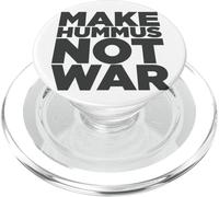 Make Hummus Not War - Peace Middle East Foodie Vegan PopSockets PopGrip pour MagSafe