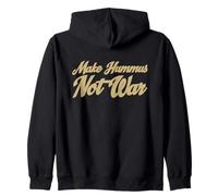 Make Hummus Not War - Peace Middle East Foodie Vegan Sweat à Capuche