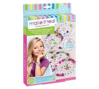 Make it Real - Kit de création de bracelets Bloc n' Rock - Perles lettres & charms - Multicolore