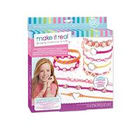 Make It Real 2901318 DIY Macrame Friendship Bracelets, Craft Kit for Children, Jewellery Making, Multicoloured