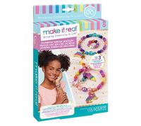 Make it Real - Kit DIY bracelet à breloques Arc-en-rêve pour filles, bague incluse