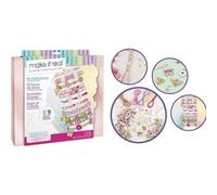 Lansay - Kit de bracelets Make IT Real Cristaux de Rêve Nature - Dès 8 ans - 9 bracelets colorés
