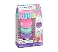 Make It Real Coffret Macaron | Kit de bracelets créatifs avec 185 perles et amulettes | Artisanat pour fabriquer des bracelets filles | Bracelets fille originaux +8 ans