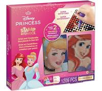 Make It Real: Disney Tampon pour révéler Ariel et Cendrillon Livre d'histoires et Dot Art - 1209 pièces, DIY 2 affiches à pois princesse, kit de bricolage, filles et enfants à partir de 6 ans