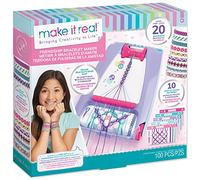 MAKE IT REAL Ensemble de bracelets d'amitié, jouet créatif pour enfants et adolescents, kit de bricolage avec 99 pièces, dont des matériaux et modèles de bracelet
