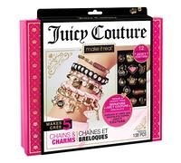 Make It Real Kit de fabrication de bracelets à breloques, perles, ruban de velours et chaînes dorées Juicy Couture - Jouets pour filles