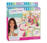 Make It Real Kit de fabrication de bracelets avec perles fluo - Bijoux de l'amitié pour filles - Loisirs créatifs pour enfants