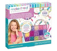 Make it Real Perles Heishi – Lot de 3364 avec étui, lettres et pendentifs, multicolore 8 ans