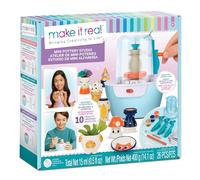 Make It Real - Studio En Poterie Enfant | Kit Poterie Enfant | Mini Pottery Studio | Argile Sèche à L'air Avec Outils Et Peintures | Cadeau Fille 8 Ans | Activite Manuelle Fille 8 Ans Ou Plus
