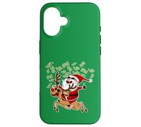 Make it Reign Funny Santa Make it Reign Coque pour iPhone 16