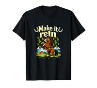 Make it Rein Country Farm Pun Cheval Argent Pluie T-Shirt