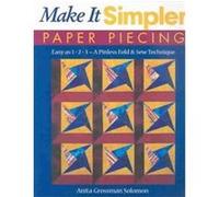 Make It Simpler Paper Piecing Anita Grossman Solomon (Auteur)
