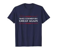 Make Luxembourg Great Again Funny Sarcastic Luxembourg T-Shirt, Homme, Bleu Marine, XL