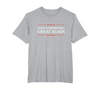 Make Luxembourg Great Again Funny Sarcastic Luxembourg T-Shirt, Homme Grandes Tailles, Gris Chiné, 4X Tall