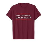 Make Luxembourg Great Again Funny Sarcastic Luxembourg T-Shirt, Homme, Marron, 3XL