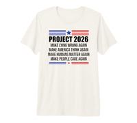 Make Lying Wrong Again Flag Project 2026 Sign Save Democracy T-Shirt Haut de Gamme