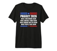 Make Lying Wrong Again Flag Project 2026 Sign Save Democracy T-Shirt Haut de Gamme