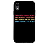 Make Lying Wrong Again Human’s Rights Women Speak Coque pour iPhone XR
