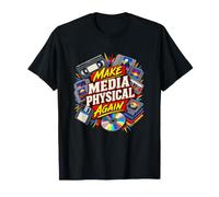 Make Media Physical Again Disque de Musique Amusant T-Shirt