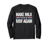 Make Milk Craw Again | Parti Patriotique américain Amusant Manche Longue
