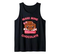 Make Mine Chocolate Kawaii Jolie Barre de Chocolat Débardeur