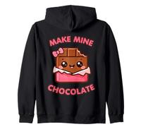 Make Mine Chocolate Kawaii Jolie Barre de Chocolat Sweat à Capuche