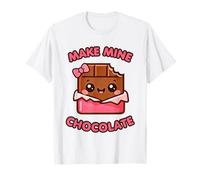 Make Mine Chocolate Kawaii Jolie Barre de Chocolat T-Shirt